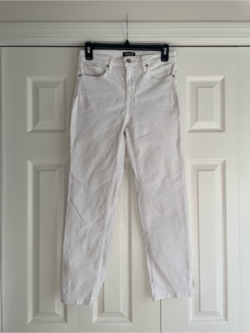 NYDJ Curves 360 White High-Rise Skinny Jeans